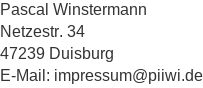 Impressumsangaben als Grafik